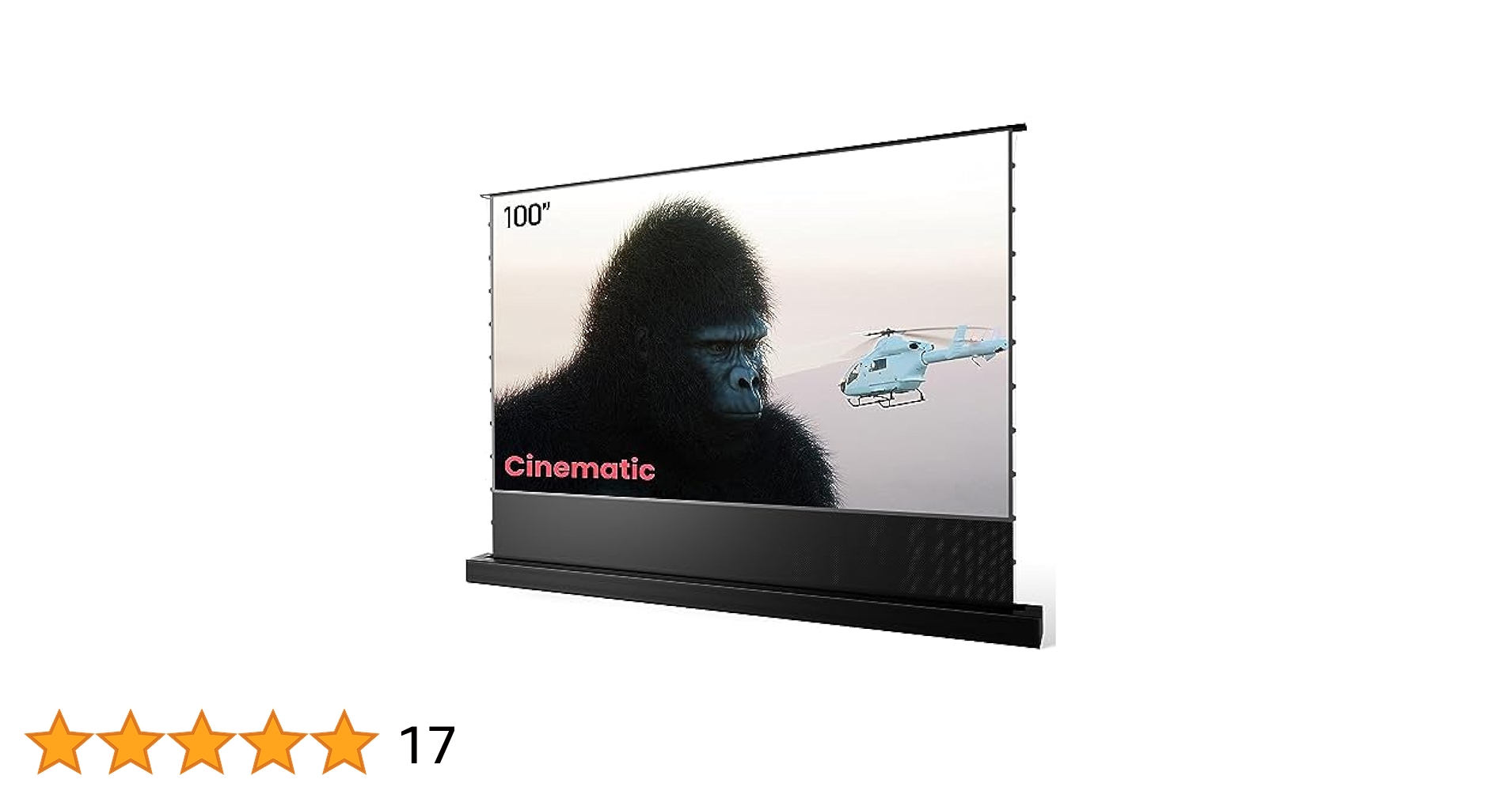 Amazon | 4Kプロジェクター スクリーン 電動床置き式 超短焦点